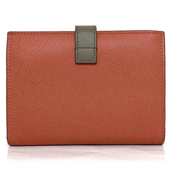 Celine Strap Wallet Red Gray Antique Rose - Picture 2 of 10